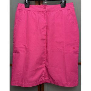 Stussy Women’s Pink Vintage VTG Y2K 90s 00s A-Line Knee Length Logo Skirt Size 3